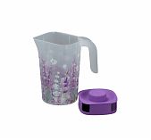 Кувшин Полимербыт Lavender, пластиковый, с крышкой, сиреневый, 2 л