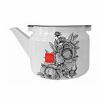 Чайник эмалированный Лысьва Urban flower 2710/4,Рч , белый, 2 л