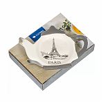 Подставка для чайных пакетиков Daniks Фьюжн, керамика, белый