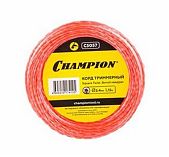 Леска для триммера Champion C5057, диаметр 2.4 мм, длина 12 метров, витой квадрат