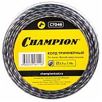 Леска для триммера Champion C7046, диаметр 2.7 мм, длина 15 м, треугольник