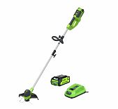 Триммер аккумуляторный Greenworks G40LTK4 40 В 1акк 4.0 Ah+з.у.