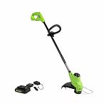 Триммер аккумуляторный Greenworks G24LT25K2 24В 1акк 2.0 Ah+з.у.