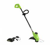 Триммер аккумуляторный Greenworks G24LT25K2 24В 1акк 2.0 Ah+з.у.