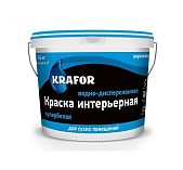 Краска Krafor ВД интерьерная супербелая 14 кг