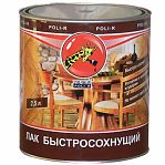 Лак Poli-R быстросохнущий шелковисто-матовый 2,5 л