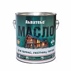 Масло Акватекс для террас, лестниц, полов, бесцветный, 2.5 л