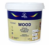 Краска PELLIGRINA PAINT WOOD PELLIGRINA Pearl для дерева и мебели, акриловая, база А 2.7 л (1/2)