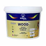 Краска атмосферостойкая Pelligrina Pearl WOOD для дерева и мебели, акриловая, полуглянцевая, База А, белая, 9 л