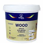 Краска атмосферостойкая Pelligrina Pearl WOOD для дерева и мебели, акриловая, полуглянцевая, База С, бесцветная, 2.7 л