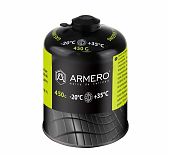 Баллончик газовый Armero A730/450, резьбовой, 450 гр. для газовых горелок, обогревателей, плиток и ламп
