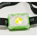 Фонарь светодиодный налобный Gauss GFL305 3W 3xAAА на батарейках