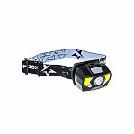 Фонарь светодиодный налобный КОСМОС ХРЕ LED 2х2Вт СОВ красный светодиод KocHuntHelper5W на батарейках