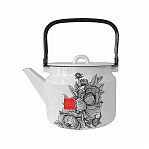 Чайник эмалированный Лысьва Urban flower 2710/4,Рч , белый, 2 л