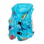 Жилет надувной Cean Child D090006, детский, 3-5 лет, мягкие надувные элементы, синий 34х45 см