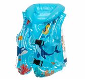 Жилет надувной Cean Child D090006, детский, 3-5 лет, мягкие надувные элементы, синий 34х45 см