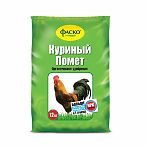 Удобрение Фаско Куриный помет органическое, гранулированное, 12 кг