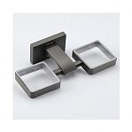 Держатель+ 2 стакана Gappo G0708-9 оружейная сталь