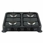 Плита газовая настольная Homestar HS-1204 212166, 4 конфорки, цвет черный