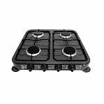 Плита газовая настольная Homestar HS-1204 212166, 4 конфорки, цвет черный