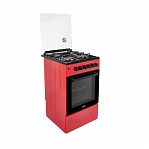 Кухонная плита MIU 5014 ERP ГК LUX с электродуховкой, красная