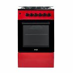 Кухонная плита MIU 5014 ERP ГК LUX с электродуховкой, красная
