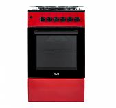 Кухонная плита MIU 5014 ERP ГК LUX с электродуховкой, красная