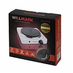 Электроплитка настольная  Willmark HS-111W, 1 конфорка, цвет белый, 1 кВт