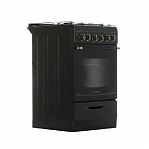 Плита газовая Gefest 5100-02 0183, ретро, цвет черный, объем духовки 52 л, откидная дверца