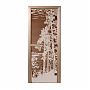 Дверь Doorwood Рассвет бронза 1900х700 мм стекло 8 мм 3 петли лиственница
