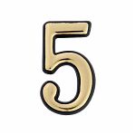 Цифра 5 пластмассовая G 5 см