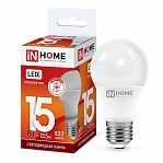 Лампа светодиодная IN HOME LED-A60-VC 15Вт 230В Е27 6500К