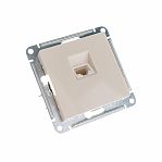 Розетка компьютерная 1-местная Schneider Electric AtlasDesign ATN000283, бежевая