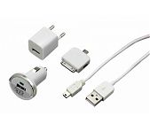 Комплект СЗУ, АЗУ, кабель mini USB-USB, переходник microUSB 18-1197