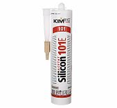 Герметик Kim Tec Silicon 101E, для внутренних и наружных работ, бежевый, 310 мл
