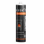 Силикатный герметик KRONbuild высокотемпературный, (черный) 1500°C, 300 мл