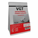 Шпатлёвка VGT универсальная полимерная сухая для внутренних работ 0,5 кг