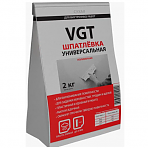 Шпатлёвка VGT универсальная полимерная сухая для внутренних работ 2 кг