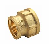 Муфта переходная латунная 3/4"х 1/2" ВР, соединительная для трубы