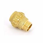 Муфта ПНД Tiemme НР 25х3/4" с наружной резьбой, для трубы, латунь