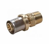Переходник Giacomini RM107, Н, 3/4", 20 x 2, латунь, для труб Giacotherm Giacoflex, многослойных