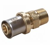 Переходник Giacomini RM107, Н, 3/4", 20 x 2, латунь, для труб GIACOTHERM, GIACOFLEX, многослойных