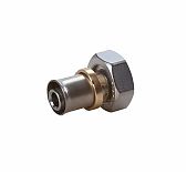 Муфта Giacomini RM179E, НГ EK, 3/4", 16 x 2, латунь, никелированная, для труб Giacotherm Giacoflex