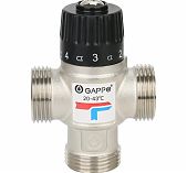 Клапан смесительный Gappo G1441.06, 1" для систем отопления и ГВС, 20-43 гр., термостатический