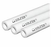 Труба полипропиленовая напорная Valfex SDR 6 10102025, 20 бар, 25х4.2 мм, белая, длина 4 м