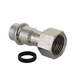 Соединитель с накидной гайкой 15х3/4" Gappo G1105.1505 нержавеющая сталь