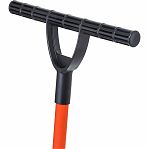 Лопата для снега СYCLE Standart Ратник, ручка силы, скрепер