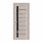 Дверь межкомнатная Браво-27 Cappuccino Melinga Mirox Grey ДО70 153-1237 со стеклом, 2000 x 700 мм