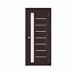 Дверь межкомнатная Браво-27 Wenge Melinga Magic Fog  ДО90, 153-1303, со стеклом 2000 x 900 мм