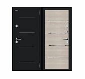 Дверь металлическая Bravo Thermo-2, Cappuccino Veralinga, Букле черное 205х96R (033-2292)